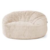 Mammoth Bean Bag Sofa - Fluffy Faux Fur Rabbit White image