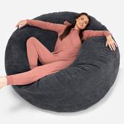 Mega Mammoth Bean Bag Sofa - Pom Pom Black image