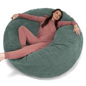 Mega Mammoth Bean Bag Sofa - Pom Pom Emerald Green image