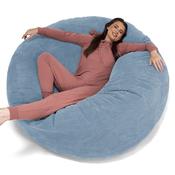 Mega Mammoth Bean Bag Sofa - Pom Pom Sky Blue image