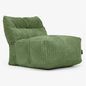 Modular Sofa Bean Bag, Middle Section - Cord Forest Green