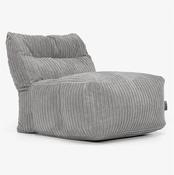 Modular Sofa Bean Bag, Middle Section - Cord Graphite Grey