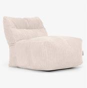 Modular Sofa Bean Bag, Middle Section - Cord Ivory