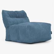 Modular Sofa Bean Bag, Middle Section - Cord Navy Blue