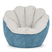Natalia Sacco Bean Bag Chair - Boucle &amp; Cord Aegean Blue image