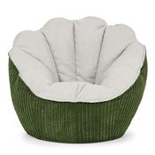 Natalia Sacco Bean Bag Chair - Boucle &amp; Cord Forest Green image