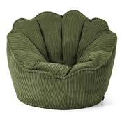 Natalia Sacco Bean Bag Chair - Cord Forest Green