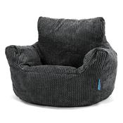 Kids Armchair Bean Bag for Toddlers 1-3 yr - Pom Pom Black image