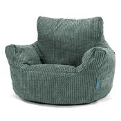 Kids Armchair Bean Bag for Toddlers 1-3 yr - Pom Pom Emerald Green image