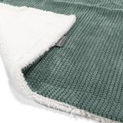 Sherpa Throw / Blanket - Pom Pom Emerald Green image