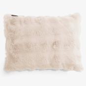 Rectangular Scatter Cushion Cover 35 x 50cm - Bubble Faux Fur Cream