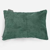 Rectangular Scatter Cushion Cover 35 x 50cm - Pom Pom Emerald Green image