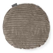 Round Scatter Cushion Cover 50cm - Cord Dovetail Grey image
