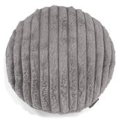 Round Scatter Cushion Cover 50cm - Ultra Plush Cord Grey image