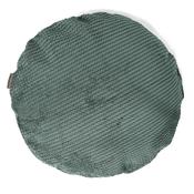 Round Scatter Cushion Cover 50cm - Pom Pom Emerald Green
