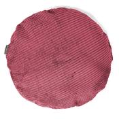 Round Scatter Cushion Cover 50cm - Pom Pom Pastel Red