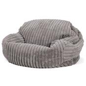 Sabine Bean Bag Sofa - Ultra Plush Cord Grey image