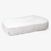 Sloucher XL Dog Bed - Fluffy Faux Fur Rabbit Light Grey