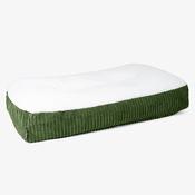 Sloucher XL Dog Bed - Sherpa &amp; Cord Forest Green