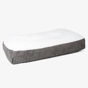 Sloucher XL Dog Bed - Sherpa &amp; Cord Graphite Grey
