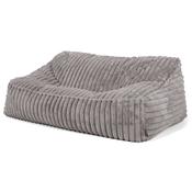 Sloucher Bean Bag Sofa - Ultra Plush Cord Grey image