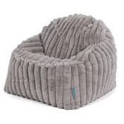 Sloucher Child's Bean Bag 2-6 yr - Ultra Plush Cord Grey image