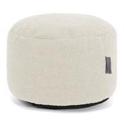 Small Round Footstool - Boucle Ivory image