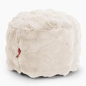 Small Round Footstool Replacement Cover - Bubble Faux Fur