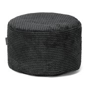 Small Round Footstool - Pom Pom Black