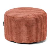 Small Round Footstool - Pom Pom Pumpkin Orange