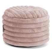 Small Round Footstool - Ultra Plush Cord Dusty Pink image