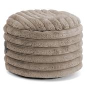 Small Round Footstool - Ultra Plush Cord Minky image