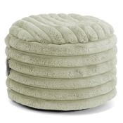 Small Round Footstool - Ultra Plush Cord Sage Green image