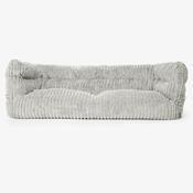 The 3 Seater Louis Sofa Bean Bag - Ultra Plush Cord Sage Green