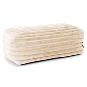 Large Footstool - Ultra Plush Cord Cream image