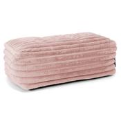 Large Footstool - Ultra Plush Cord Dusty Pink