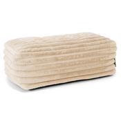 Large Footstool - Ultra Plush Cord Peach image