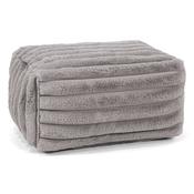 Small Footstool - Ultra Plush Cord Grey image