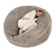 Mega Mammoth Bean Bag Sofa - Ultra Plush Cord Minky image