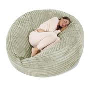 Mega Mammoth Bean Bag Sofa - Ultra Plush Cord Sage Green image