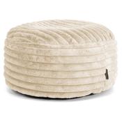 Large Round Pouffe - Ultra Plush Cord Cream image