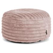 Large Round Pouffe - Ultra Plush Cord Dusty Pink image