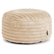 Large Round Pouffe - Ultra Plush Cord Peach image