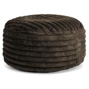 Large Round Pouffe - Ultra Plush Cord Sable image