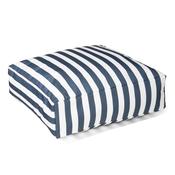 Outdoor Large Floor Cushion - Stripe Navy Blue image