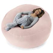 Mega Mammoth Bean Bag - Ellos Knitted Baby Pink image