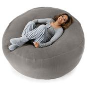 Mega Mammoth Bean Bag - Ellos Knitted Graphite Grey image