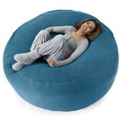 Mega Mammoth Bean Bag - Ellos Knitted Petrol Blue image
