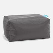 Outdoor Small Footstool - SmartCanvas™ Graphite Grey