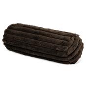 Bolster Scatter Cushion Cover 20 x 55cm - Ultra Plush Cord Sable image